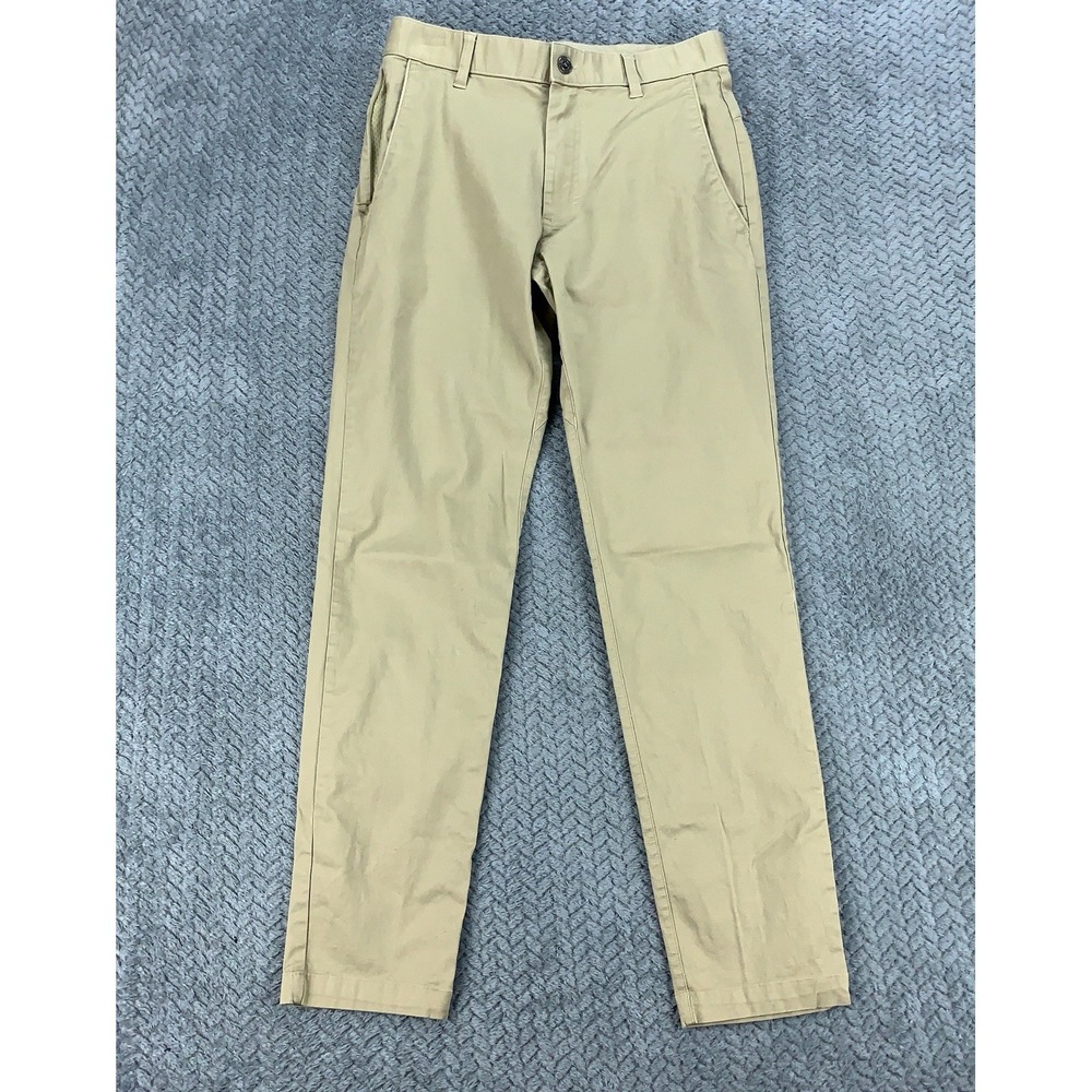 Fabletics Pants Men's 29x32 Tan Khaki High Side Chino Pants Slim Fit PT2355676
